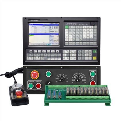 5 axis CNC router controller with PLC,macro , ATC and encoder feedback function. <br />
Able to logically process programs with control codes or other symbolic instructions, decode them by the computer, so that the machine tool executes the prescribed actions, and the blanks are processed into semi-finished parts through tool cutting, which greatly improves mold processing Productivity<br />